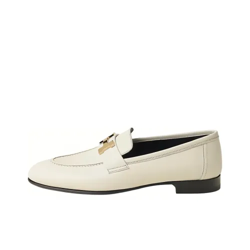HERMES Paris Loafers Women's White