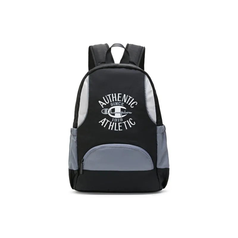 Champion Fabric Backpack Regular Unisex Black/Light Gray/Dark Brown-0