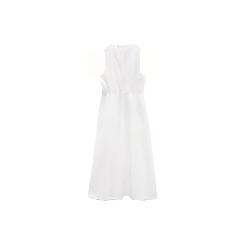 ZARA Sleeveless Dresses Women's White-1