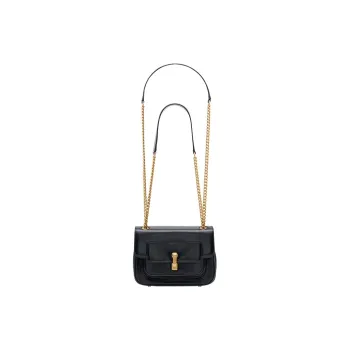 PECO Oiled And Salted Cow Leather Square Bag, Crossbody Bag Regular Women's Black/Green/Red/Khaki