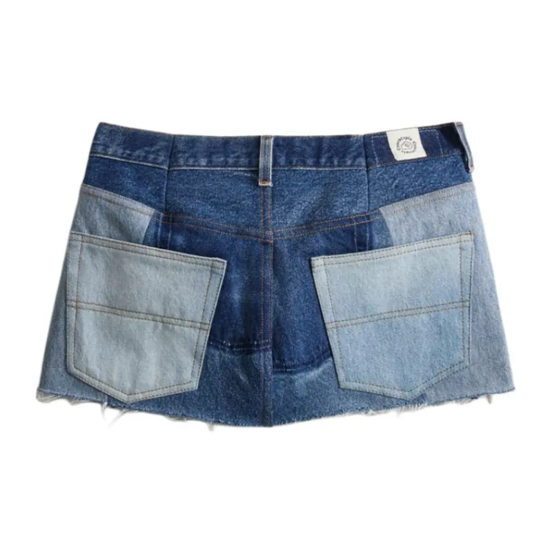 COACH Denim Short Skirts Women's Blue-1