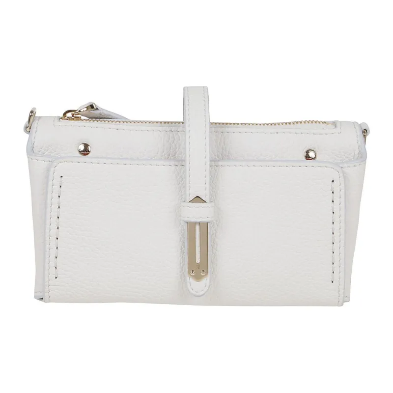 Fontana Milano 1915 Leather Crossbody Bag Shoulder Bag Mini Women's Beige-0