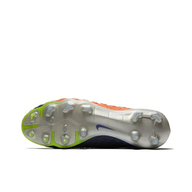 Nike Hypervenom Phantom 3 Soccer Shoes Men Low-Top Orange/Navy Blue/Gray-5
