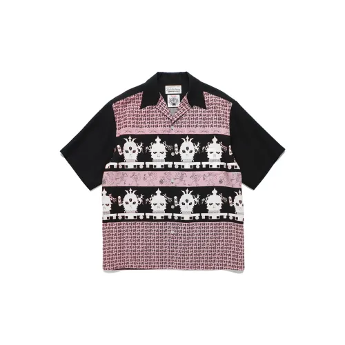 WACKO MARIA WOLF'S HEAD Collaboration Edition Shirts Unisex Pink