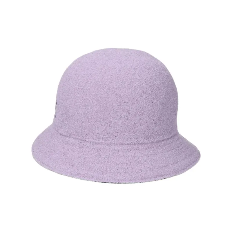 KANGOL Acrylic Bucket Hats Unisex Black/Lavender-2