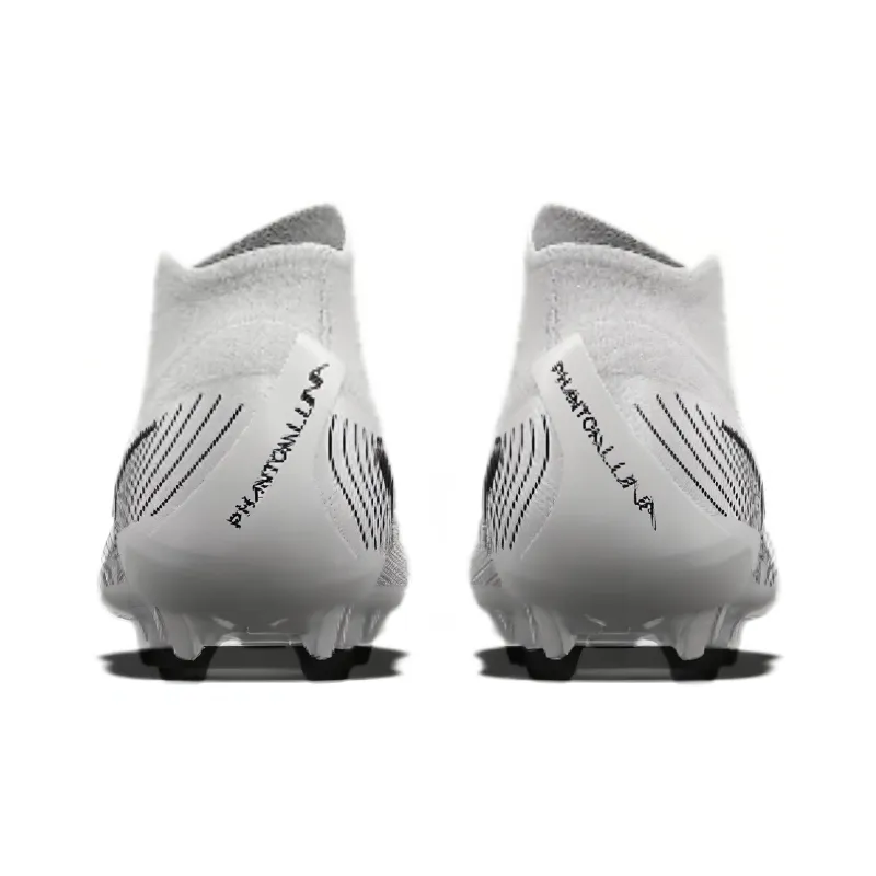 Nike Phantom Luna 2 AG Rubber Short Studs Anti Slip Wear Resistant Soccer Shoes Unisex Silver-4