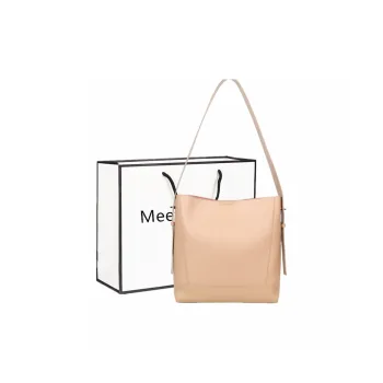 Fitchell Cow Leather Niche Design Minimalist Style Shoulder Bag Women's