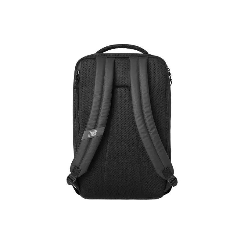 New Balance Embossed Polyurethane Backpack Unisex Black-2