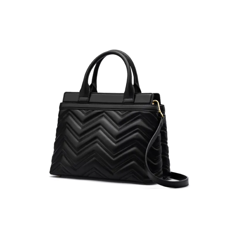 FION Cow Leather Killer Bag, Shoulder Bag, Crossbody Bag, Handbag Regular Women's Black-3