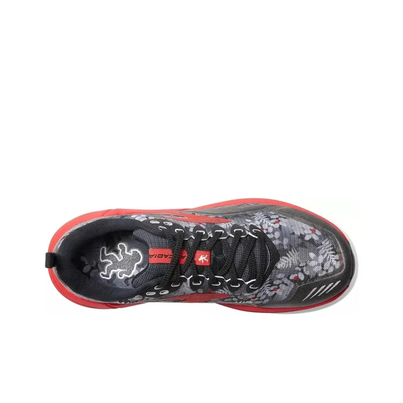 Brooks Cascadia 16 Anti-Slip Wear-Resistant Low-Top Casual Running Shoes Men's Black Red-2
