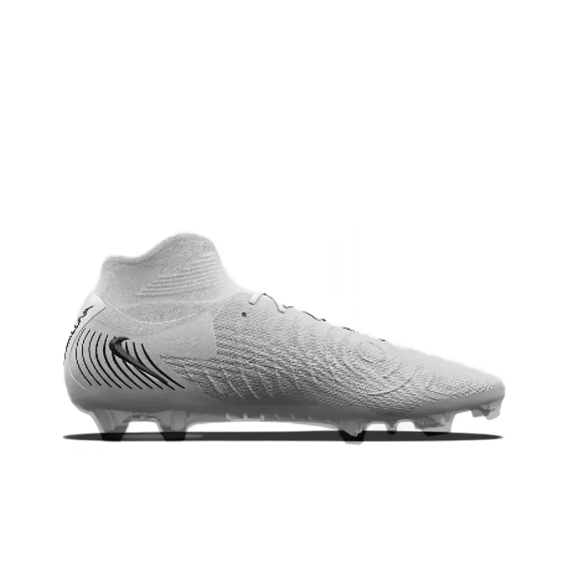 Nike Phantom Luna 2 AG Rubber Short Studs Anti Slip Wear Resistant Soccer Shoes Unisex Silver-1