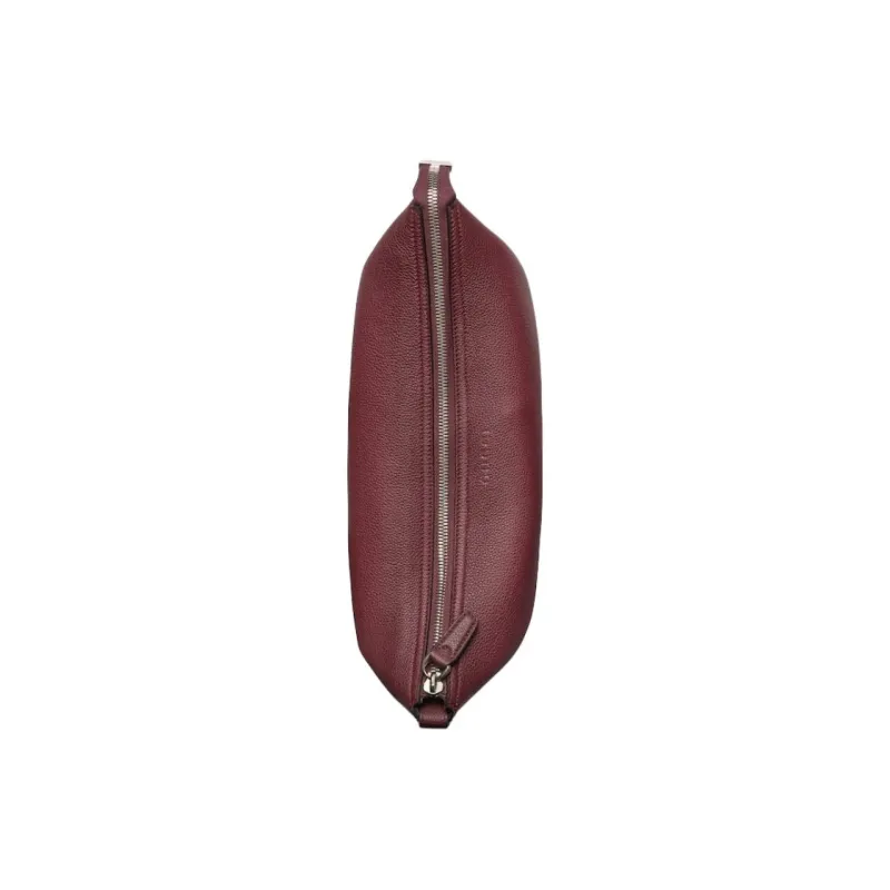 GUCCI Grained Soft Leather Shoulder Bag Crossbody Bag Small Size Unisex Red-5