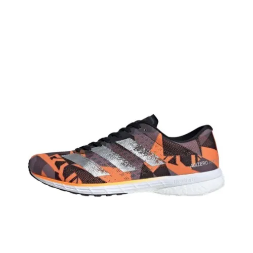 Adidas Adizero Adios 5 Running Shoes Men Low-Top Orange/Black/Silver