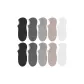 10 Pack (2 Black+2 Dark Gray+2 Light Gray+2 Khaki+2 White)