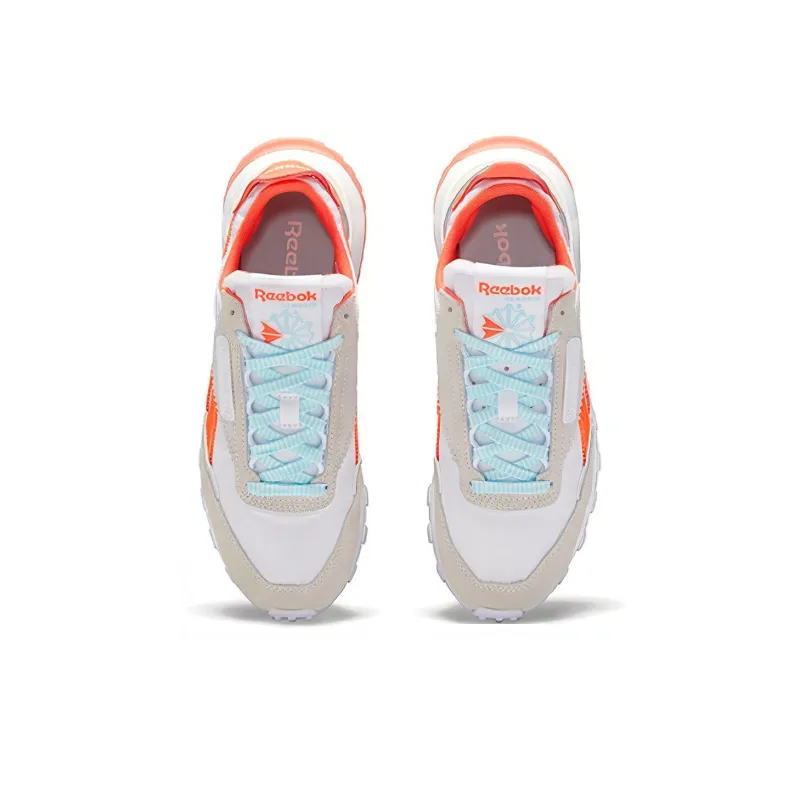 Reebok Classic Leather Legacy White Orange Flare Women's-4