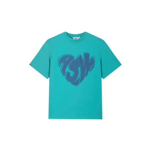 ASW ONLINE T-Shirts Unisex Peacock Blue