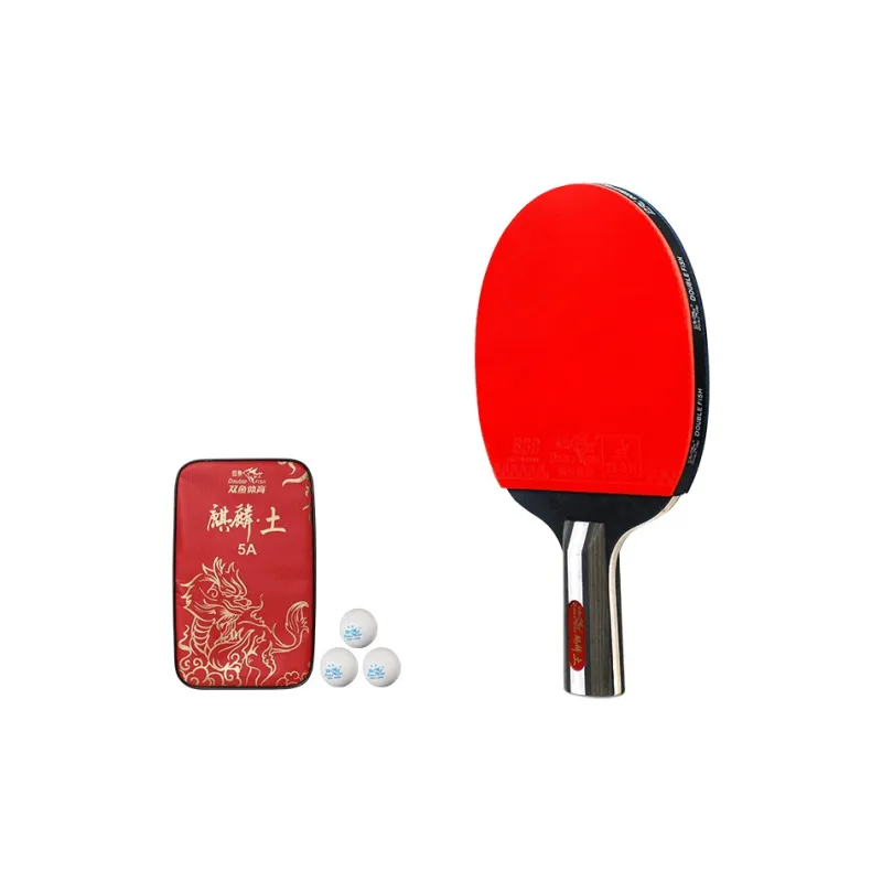 DOUBLEFISH Ping Pong Paddles Unisex All Wood Red-22