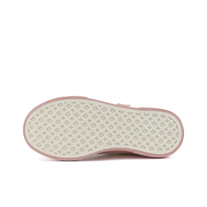 Warrior Wear resistant, Lightweight, Breathable, And Non slip. Low Top Canvas Shoes Women's Beige Pink-5