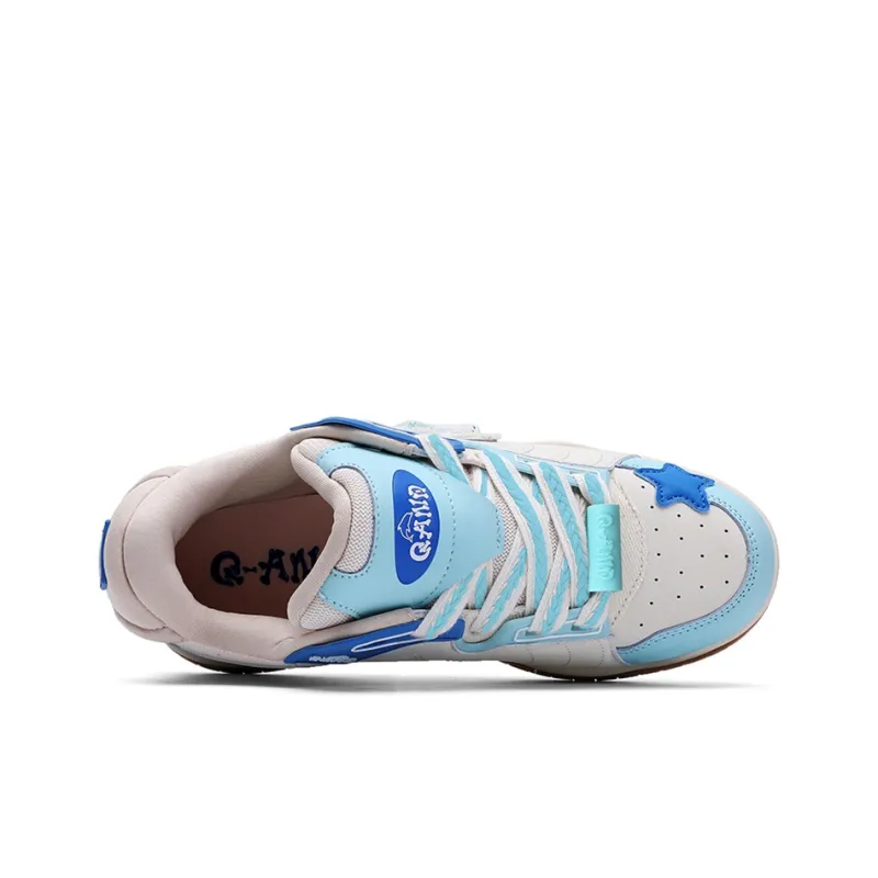 Q AND Slip Resistant Cushioning, Abrasion Resistant, Breathable, Height Increasing Low Top Skateboard Shoes Unisex-16