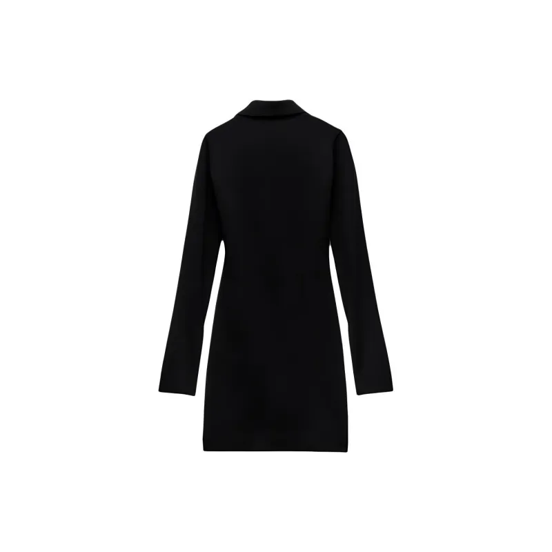 ZARA Long-Sleeved Dresses Women's Black-1