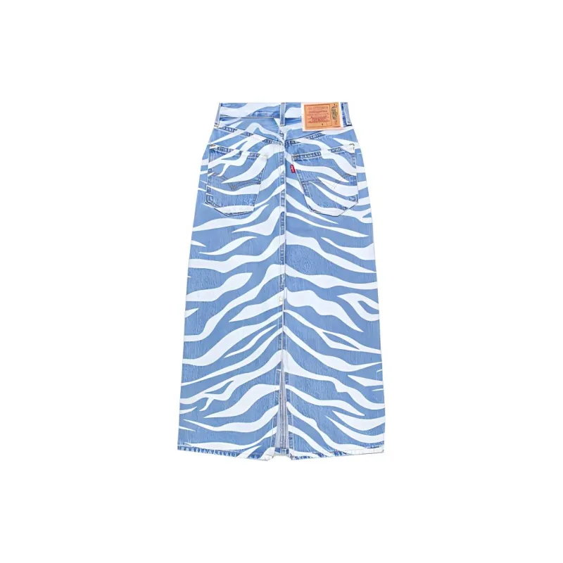 CLOT X Levi's 70s High Midi Skirt 'Blue'-1