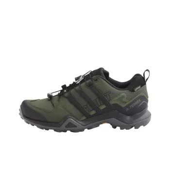 Adidas Terrex Swift R2 Gt Anti-Slip Wear-Resistant Low-Top Hiking Shoes Men's Black Green
