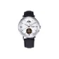 White Case White Dial Leather Strap