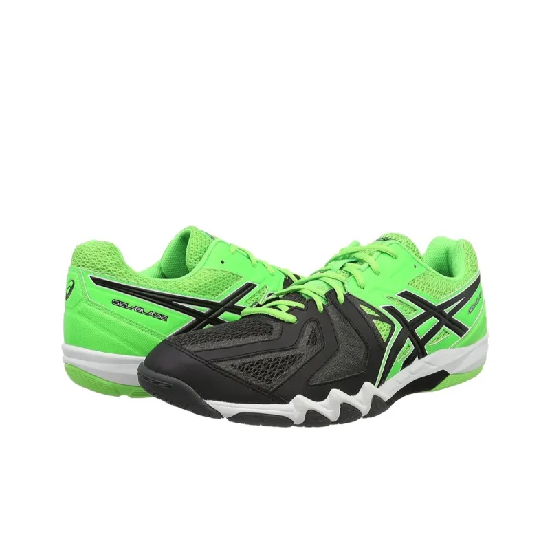 Asics Gel-Blade 5 Badminton Shoes Men Low-Top Black/Green-2