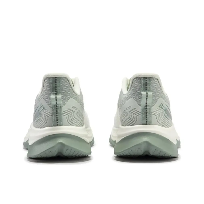 361° Cushioning, Wear Resistant Low Top Casual Running Shoes Men's White Green-3