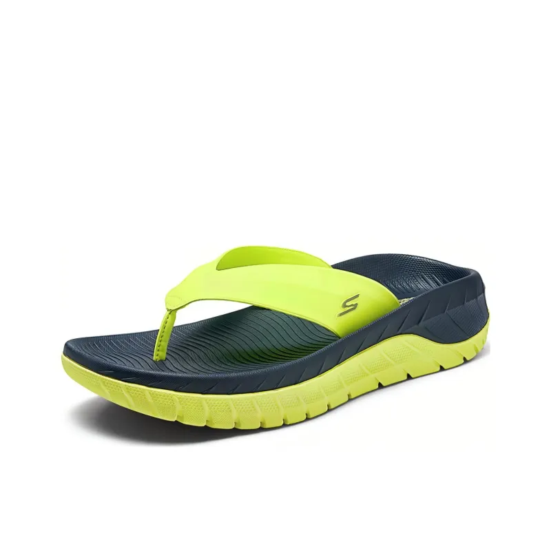 Skechers ON THE GO Abrasion Resistant Slip Resistant Flip Flops Men's Blue Green-2