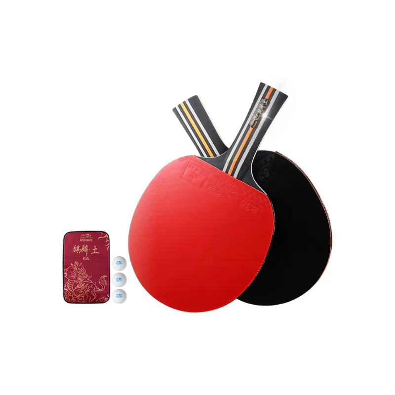 DOUBLEFISH Ping Pong Paddles Unisex All Wood Red-39
