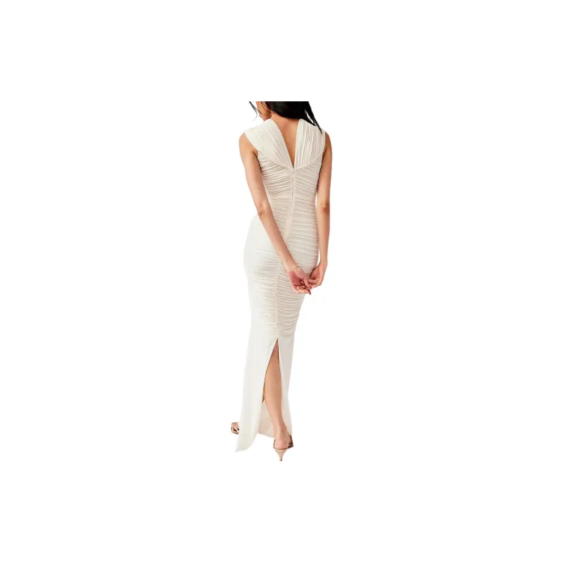 FREE PEOPLE Ronny Kobo Nasha Dress Sleeveless Dress Women's Ecru/Natural-1