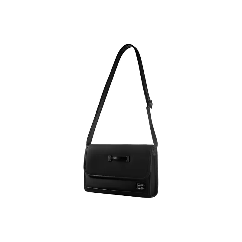 EPIPHQNY Water Repellent Fabric Shoulder Bag Unisex Black-1
