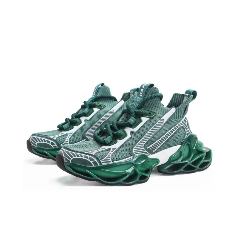 DAFK Cushioned Wear-Resistant Breathable Height Increasing High-Top Chunky Sneakers Men's-9