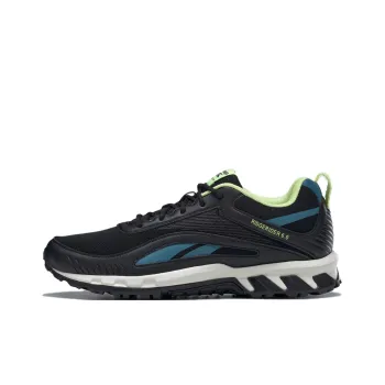 Reebok Ridgerider 6 Anti Slip Wear Resistant Low Top Running Shoes Men's Black Blue White