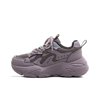 WARRIOR Chunky Sneakers Women's Low Top Gray