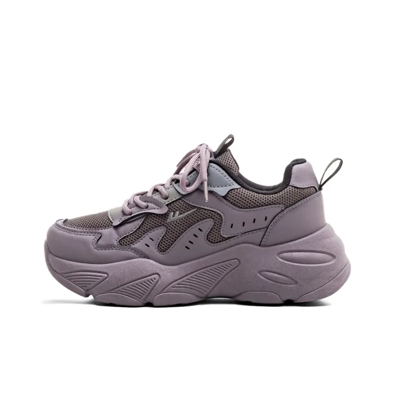 WARRIOR Chunky Sneakers Women's Low Top Gray-0