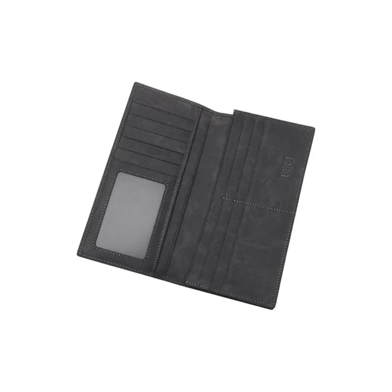 ELLE HOMME Top Grain Cow Leather Wallets Regular Men's Gray-4