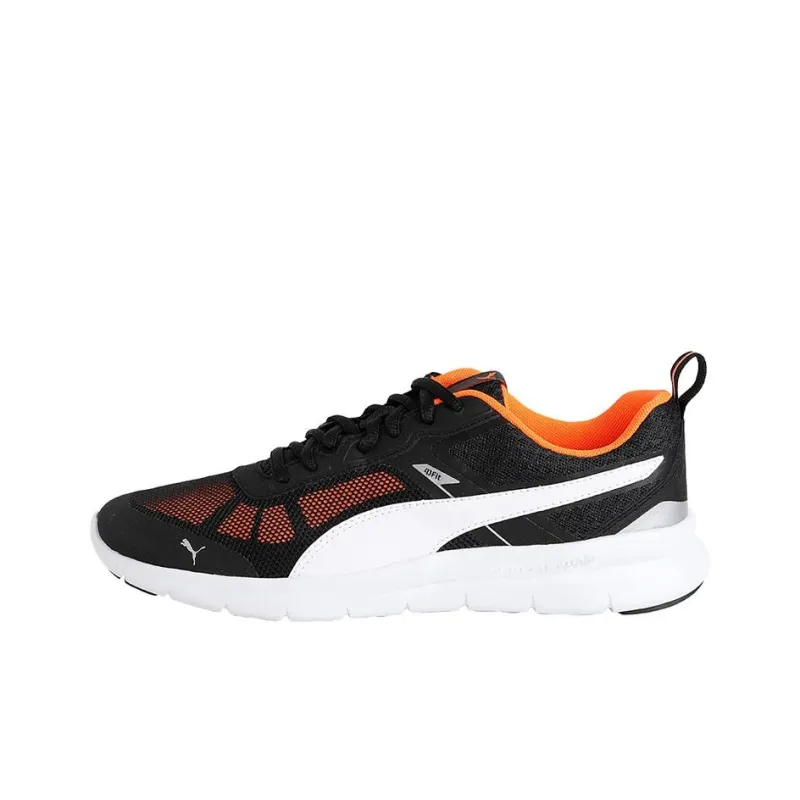 PUMA Flex Essential Casual Shoes Women's Low-Top Black/Orange/White-0