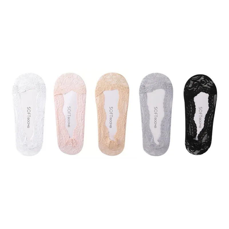 Lanza No Show Socks Women's 5 Pack-0