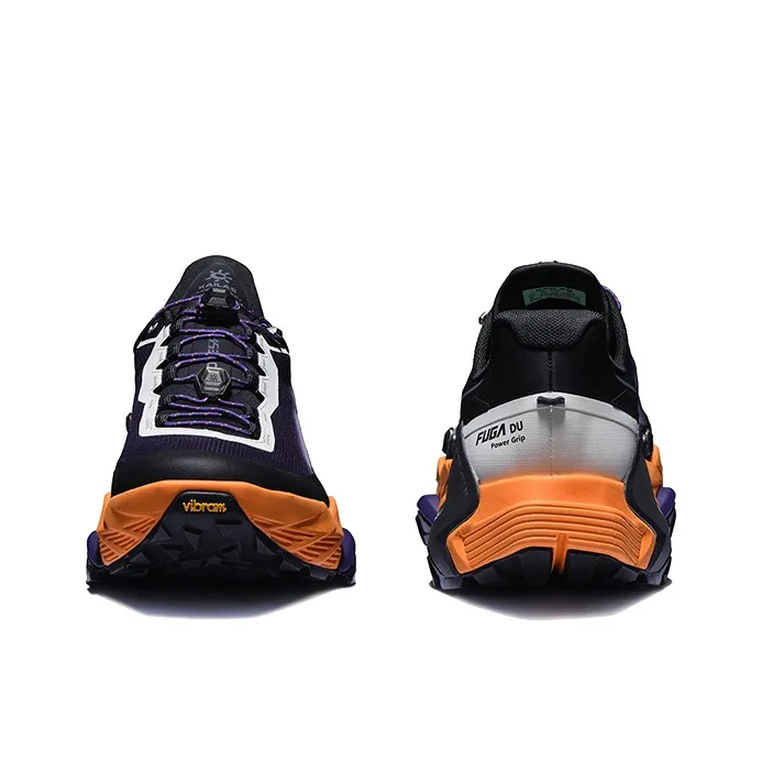 KAILAS FUGA DU Series Running Shoes Men Low Top Dark Violet Ink Black/Unbleached Original Color Midnight Blue FUGA Orange/Midnight Blue Palm Tree Leaf Unbleached Original Color-3