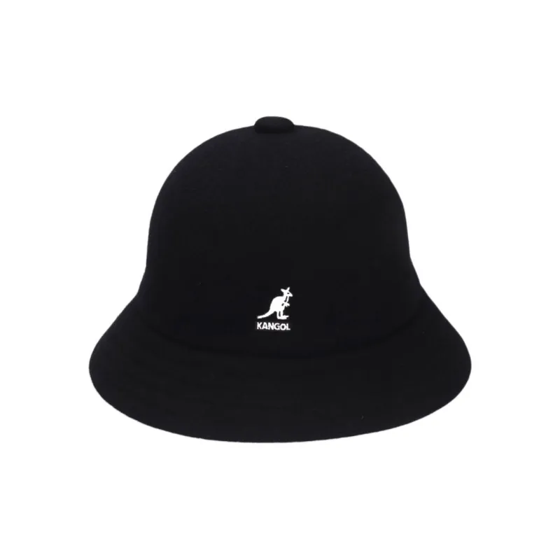 KANGOL Wool Acrylic Bucket Hats Unisex Black-1