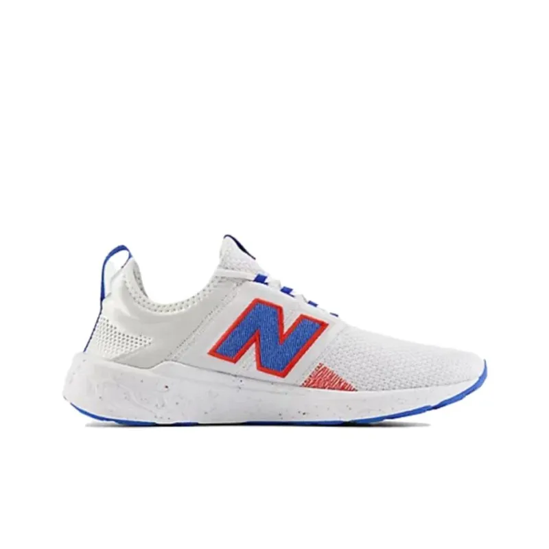 New Balance Fresh Foam X Cruz Artisan V3 Cushioning, Wear Resistant Low Top Running Shoes Men's White Blue-1