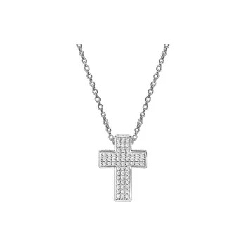 CHIARA FERRAGNI Zircon Water Coated 18K Gold Italian Lightweight Luxury Necklace Advanced Accessory Unisex Silver