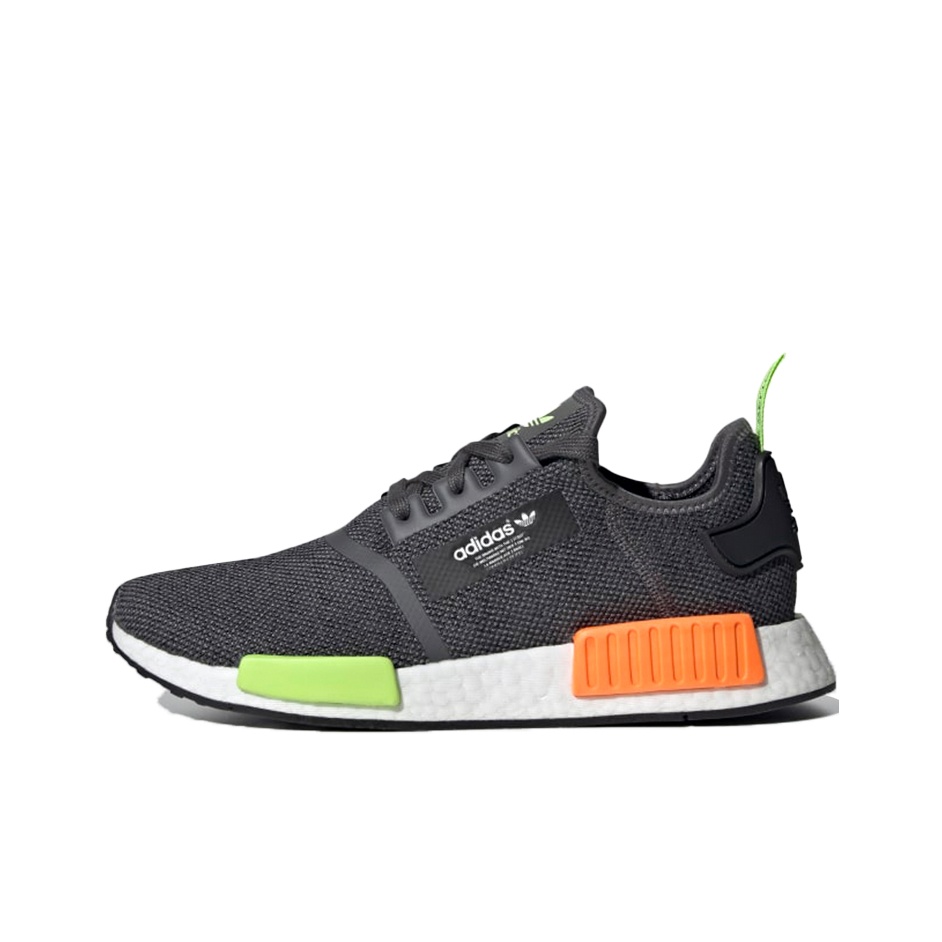 Men's adidas nmd r1 stlt primeknit casual shoes black white scarlet best sale