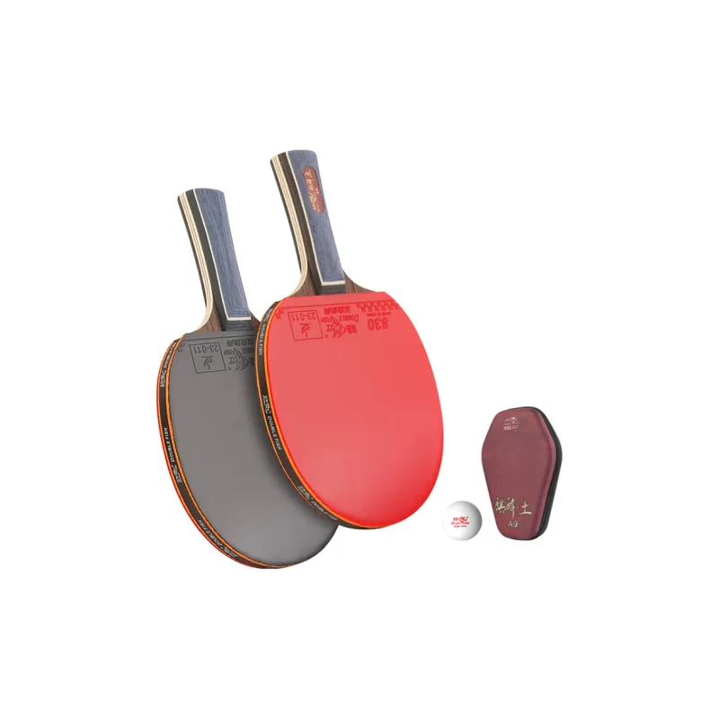 DOUBLEFISH Ping Pong Paddles Unisex All Wood Red-77