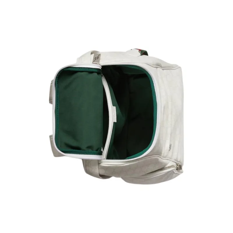 GUCCI Leather Trim Backpack Tubas Men's White-7