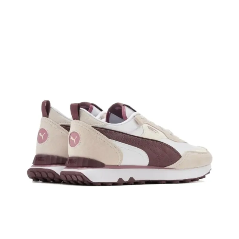 PUMA Rider FV Breathable And Lightweight Low Top Casual Shoes Women's Ecru-3