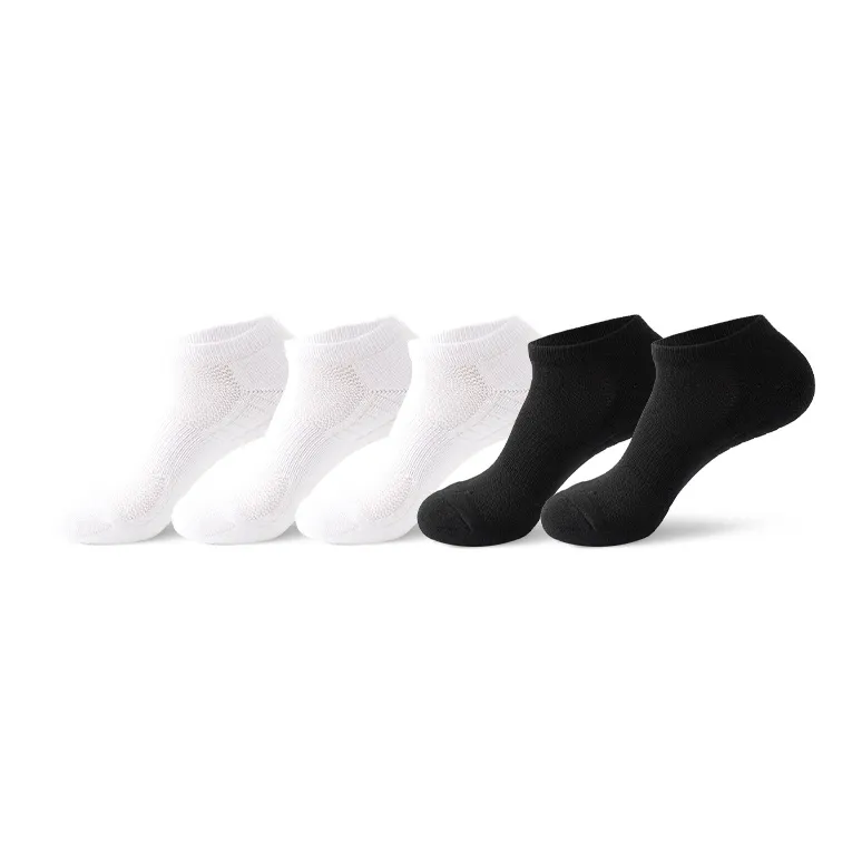 Primeet Mid Calf Socks Men's 5 Pack White-14