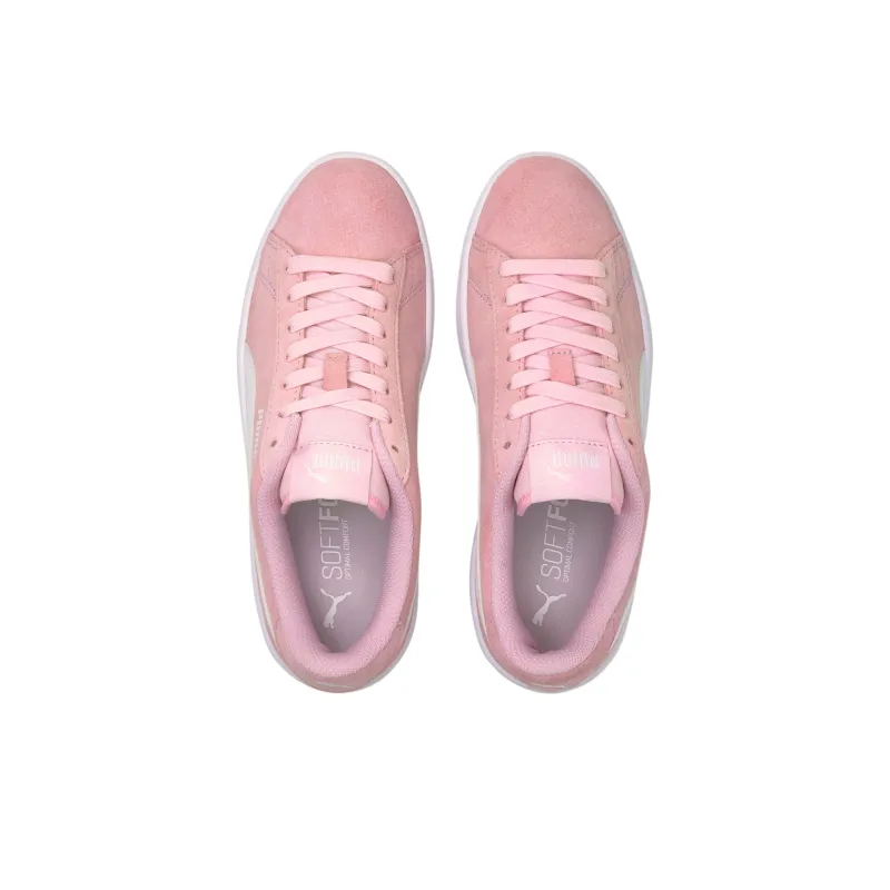 PUMA Smash V2 SD Low-Top Skateboard Shoes Women's Pink White-2